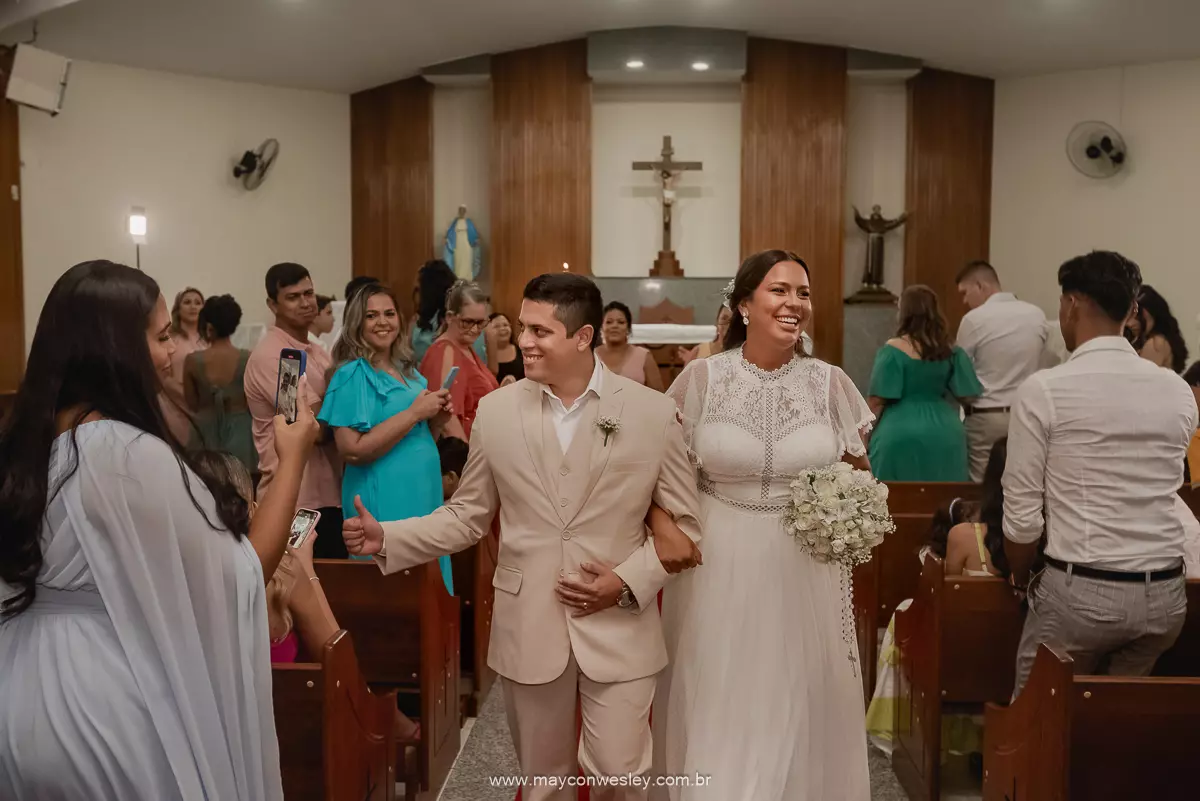 Casamento de Izabel e Leonardo, Paróquia São Francisco de Assis, Serra, ES