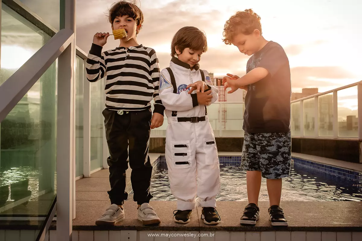 Aniversário do pequeno astronauta Joaquim em Vitória - ES.